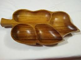 These products are made from solid hardwood species that have been tested to last in different international climates. Vintage Wooden Leaf Shape Tray Bowl Made In The Philippines 18 3 4 X 10 Ebay