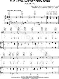 Isle of aloha full album of hawaiian music for hula dancing. Andy Williams The Hawaiian Wedding Song Sheet Music In C Major Transposable Download Print Sku Mn0075457