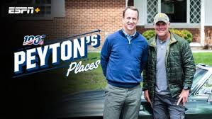 Peyton's places offers a fun, insightful tour through 100 years of football, following the sport and the league's rise to an american cultural touchstone. Peyton S Places Season Two Espn Announces Premiere Date And Guests Canceled Renewed Tv Shows Tv Series Finale