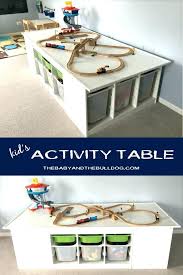 Ikea Play Table Activity Table Kids Activity Table Hack Perfect For Trains Cars With Play Table Hack Kids Activity Table Diy Kids Table Kids Table With Storage