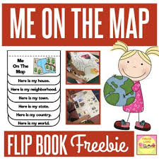 Me On The Map Flip Book Freebie Is A Great Resource To Use When Teaching Your Students About Map Map Skills Kindergarten Social Studies Kindergarten Activities