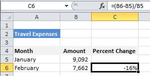 As with any excel formula, the percentage change calculation can use values that are stored in your spreadspeed, instead of actual numbers. Quick Tips For Calculating Percentages In Excel Pryor Learning Solutions