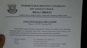 Contoh surat penunjukan kepala cabang. Beredar 2 Surat Penunjukan Pengelolaan Parkir Di Ruko Serpong Garden Kabar6 Com