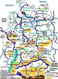 Deutsche Flusse Berge Landschaften Flusse In Deutschland Landkarte Deutschland Fluss
