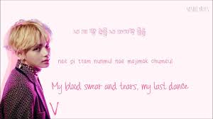 Перевод песни bts (bangtan boys) blood sweat & tears. Bts Blood Sweat And Tears Lyrics Video Dailymotion