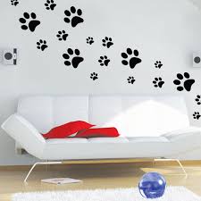 Paw Wall Decal Dog Paw Wall Decal Paw Print Decal Paws Wall Etsy Dog Wall Decor Shop Wall Decor Paw Print Decal