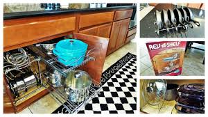 Pots and pans cabinet organizer. Kitchen Organization Ideas Pots Pans Youtube