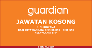 Pelbagai kerja kosong swasta, part time, freelance, full time & internship 2020/2021 terkini. Jawatan Kosong Juruwang Di Guardian Permohonan Secara Online