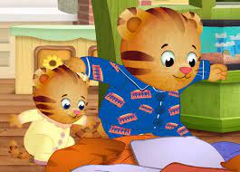 Margaret And Daniel About To Jump Daniel Tiger S Neighborhood Daniel Tiger Pbs Kids