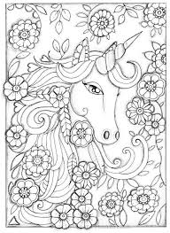 Umpleti pensula cu apa si incepeti sa pictati. Unicorn Coloring Pages Unicorn Horse For Coloring