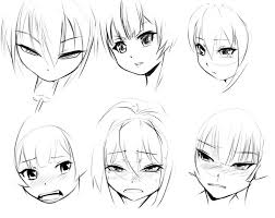 Faces By Https Www Deviantart Com Forgotten Wings On Deviantart Anime Faces Expressions Face Drawing Face Drawing Reference