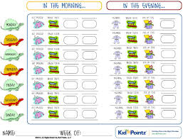 Healthy Daily Routine Chart Charts For Kids Collection 25