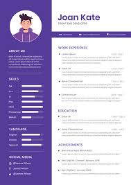 Now that we've covered some of the best colorful resumes, let's review some tips that you can use while writing any type of resume. Blue Background Resume Template Vector Free Download