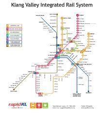 The klang valley integrated transit system is an integrated transport network that primarily serves the area of klang valley and greater kuala lumpur. Klang Valley Rail Map