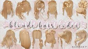 Redeeming hair codes in welcome to bloxburg is too simple. Aesthetic Blonde Hair Codes Part 3 Roblox Bloxburg Youtube