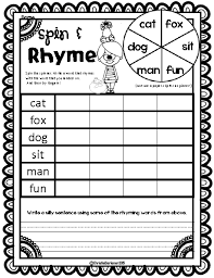 Cat In The Hat Rhyming Freebie Rhyming Activities Rhyming Words Word Work Centers