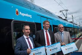 Westfalenbahn Tauft Zug Auf Den Namen Papenburg Neuigkeiten Westfalenbahn