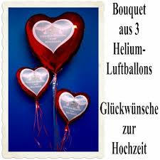 Die 10 schönsten glückwünsche zur hochzeit in einer sammlung. Bouquet Aus 3 Helium Herz Luftballons Gluckwunsche Zur Hochzeit Folienballon Inklusive Helium