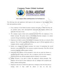 Any employee employed in manual work including artisan, apprentice, transport. Company Rules And Regulations Sample For Employees In Private Org