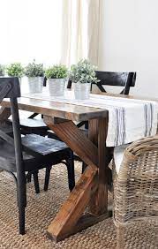 For those who prefer the classics, a solid square table and wooden chairs will never go out of style. Farmhouse Style Furniture Plans Farmhouse Table Furnitureprojectplans Rustic Farmhouse Dining Table Farmhouse Dining Room Table Dining Room Small