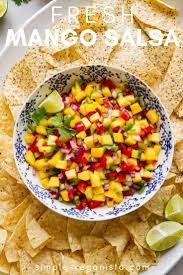 Heat a griddle pan or bbq, cook the fish for 3 mins, then turn over and cook for 3 mins on the other side until charred and just cooked through. Fresh Mango Salsa Quick Easy Recipe The Simple Veganista