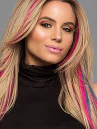 16 Human Hair Extension Strips 1 Piece Clip In Color Colored Hair Extensions Human Hair Extensions Hair Color Pink