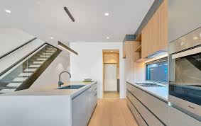 Main stair should never originate from strong room, kitchen and pooja room. Kitchen Bathroom Showroom Sydney Badel Kitchen Joinery