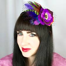 How to get rid of orange hair after bleaching. Purple Orange Rose Flower Fascinator Hair Clip Accessory Gwendolyne Hats