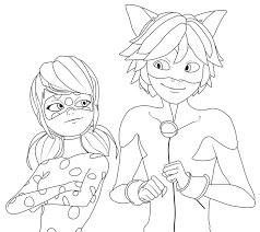 Imprimer ladybug et chat noir. Miraculous 2 En Pause Coloriage Image Wattpad