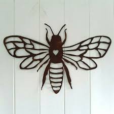 Pin By Billie Hernandez On Glasto Bee Wall Art Bee Wall Peacock Wall Art