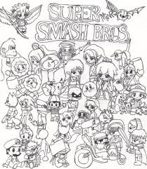 Pin By Will R On Coloring Super Smash Bros 3ds Super Coloring Pages Super Smash Bros Brawl