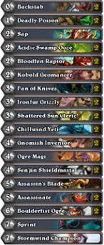 We've covered all the basic decks for all 9 classes, now let's revisit that decks again but now we will include cards from curse of naxxramas! Hearthstone Basic Decks A Beginner S Guide To Tempo Rogue Hearthstone Heroes Of Warcraft