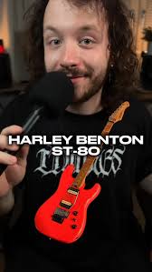 @harleybentonofficial bring back sunset strip vibes with the ST-80 models,  their new 80‘s style super strats 🎸, the guitar comes as both a single and  dual humbucker version and has an original ...