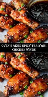 Wellcome To My Articels I Hope You Like Oven Baked Spicy Teriyaki Chicken Wings Chicken Wing Recipes Baked Chicken Wings Recipe Oven Teriyaki Chicken Wings