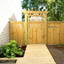 Epic 70 Backyard Privacy Fence Landscaping Ideas On A Budget Http Goodsgn Com Gardens 70 Backyard Pr Backyard Gates Privacy Fence Landscaping Backyard Fences
