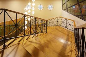 Many wood species can be stained or blonded if you wish to match in with flooring or other wooden features in your home. The Top 15 Stair Grill Design Ideas For Your Home
