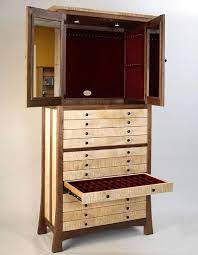 Unlike a simple organizer, it's a small (to large) cabinet that keeps your jewelry. 25 Beautiful Large Jewelry Armoires Zen Merchandiser Jewelry Storage Cabinet Jewelry Cabinet Jewelry Armoire