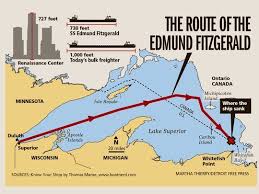 41 Years Ago Edmund Fitzgerald Sank In Lake Superior Edmund Fitzgerald Great Lakes Ships Lake Superior