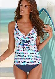 White Navy Stripe Underwire Tankini Top Classic Bikini Bottom Tankini Swimsuits Tankini Swimsuits For Women Tankini