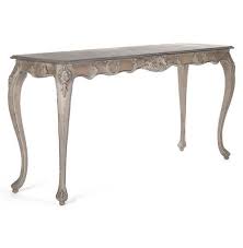 Grenoble French Country Gustavian Style Antique Grey White Long Console French Console Table Antique Console Table Gustavian Style