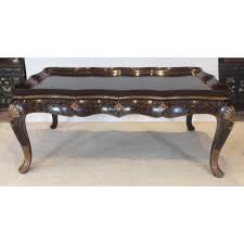 Burton Ching Black Chinoiserie Coffee Table Coffee Table Chinoiserie Table