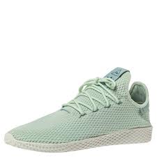 Pharrell Williams x Adidas Mint Green Cotton Knit PW Tennis Hu Sneakers  Size 46 Adidas | TLC