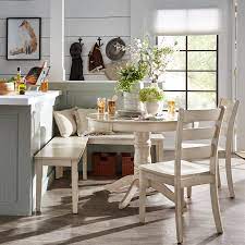 You can make kitchen table set nook for your desktop background, tablet, android or iphone and another smartphone device for free. Humblenest Famers Market 5 Piece Breakfast Nook Round Distressed Dining Set Antique White Nook Dining Set Weston Home Breakfast Nook Dining Set