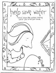 Need the summer safety reader too?summer safety readeryou are receiving a 1 sorting page for water safety. Save Water Coloring Page For Kids Free Printable Picture