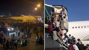 If you're in the area of the airport, move to a safe location and await further advice, the the us air force loadmasters and pilots at hamid karzai international airport. Afghanistan Chaos At Kabul Airport As Taliban Seize The Capital Youtube