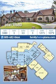Walkout basement house plans type home design ideas pleasant. Tuscan Style House Plan 97680 With 3 Bed 4 Bath 3 Car Garage Luxury Craftsman House Plans Family House Plans Tuscan Style