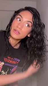 My attempt at a curly hair routine: #curlyhairroutine #fyp #foryou