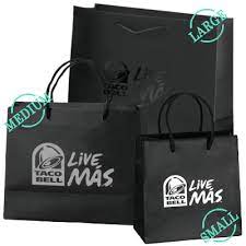 Taco Bell Taco Bell Coach Horse And Carriage Tote Paper Shopping Bag