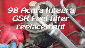The honda integra, marketed in north america as the acura integra, is an automobile produced by japanese automobile manufacturer honda from 1986 to 2006. 1994 2001 Acura Integra Gsr Fuel Filter Replacement Youtube