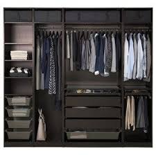 Pax Szafa Czarnybraz 250x58x236 Cm Ikea Apartment Bedroom Decor Ikea Pax Wardrobe Closet Designs